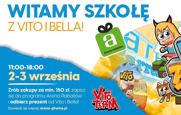 Powrót do szkoły, czyli odlotowe prezenty z Vito i Bellą od Parku Handlowego Arena!