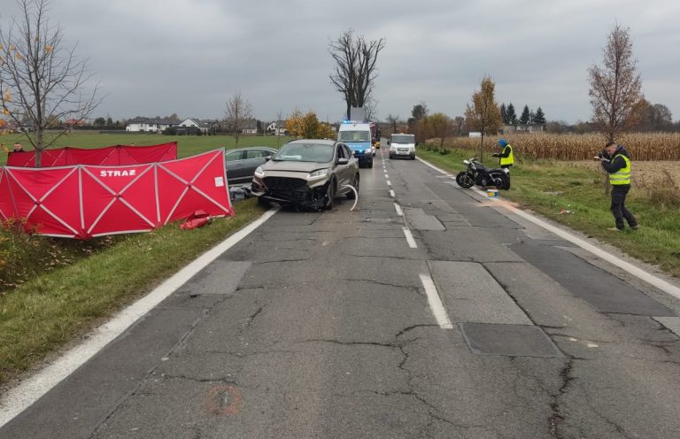 Śmiertelny wypadek na drodze. Zginął motocyklista
