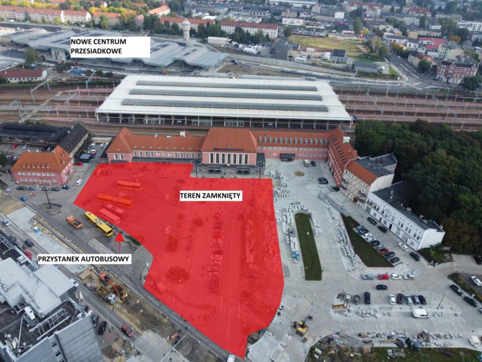 Schemat zamkniecia placu