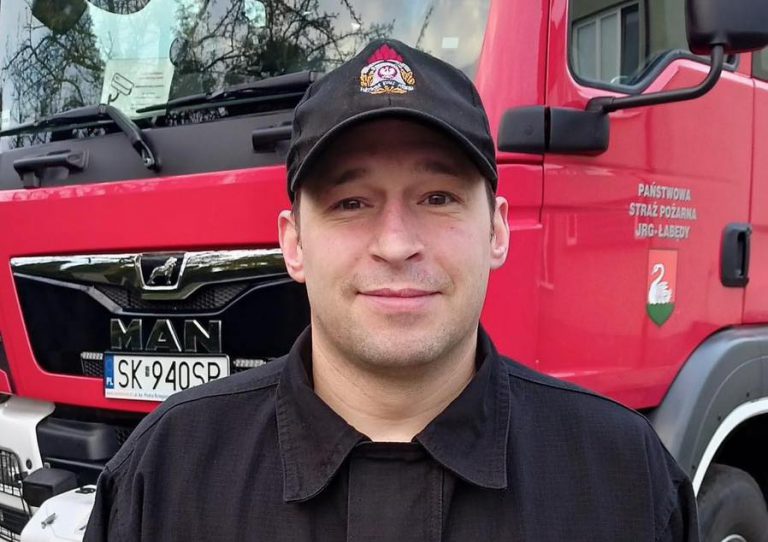 Gliwicki strażak na urlopie uratował innego człowieka