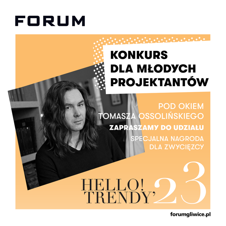 Tomasz Ossoliński w Forum nagrodzi młodych projektantów