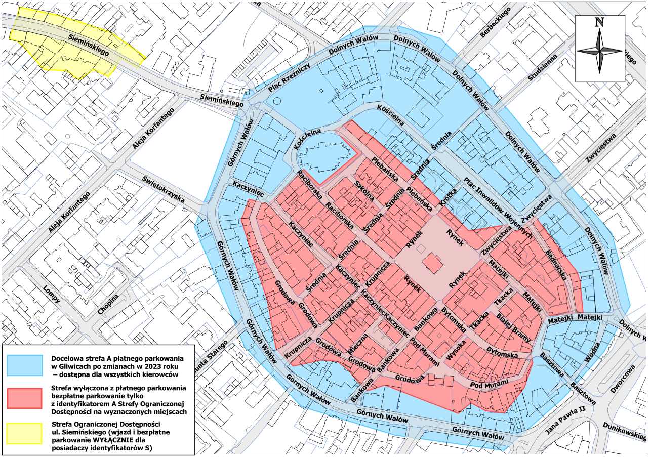 plan zmian strefy platnego parkowania na starowce