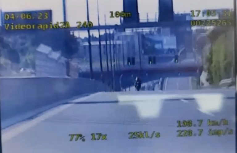 Motocyklista pędził 181 km/h. Zatrzymali go policjanci