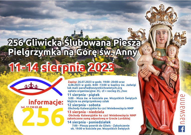 Gliwicka pielgrzymka na Górę św. Anny. Ruszają zapisy