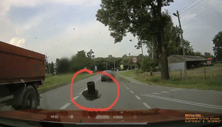 Cudem uniknęła śmierci. Wszystko nagrała kamerka