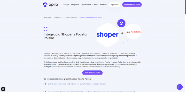 Optymalizacja procesu wysyłki od Apilo. Jak zintegrować sklep Shoper z Pocztą Polską?