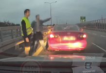 Wyskoczyli z samochodów na DTŚ. Awantura na lewym pasie dts gliwice awantura