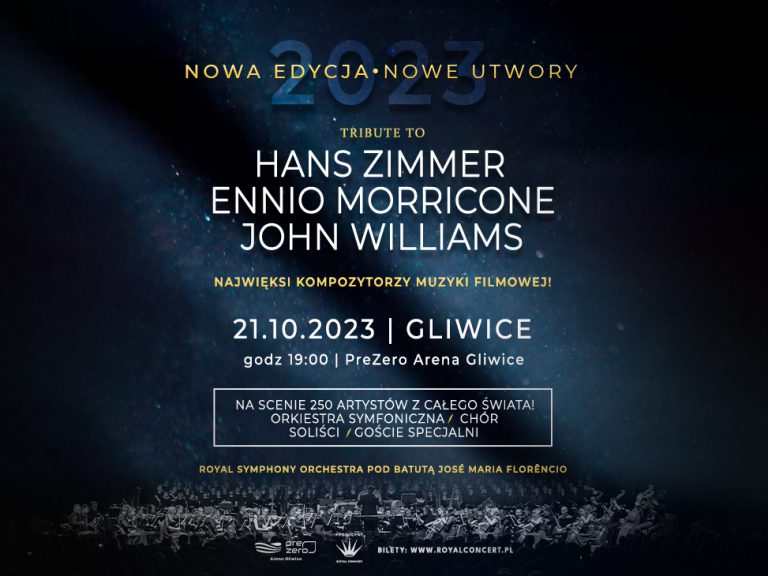 Tribute to Hans Zimmer, Ennio Morricone, John Williams – koncert w Arenie Gliwice