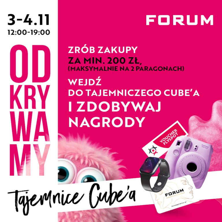 Tajemniczy Cube! Niezwykła przygoda sensoryczna w Forum