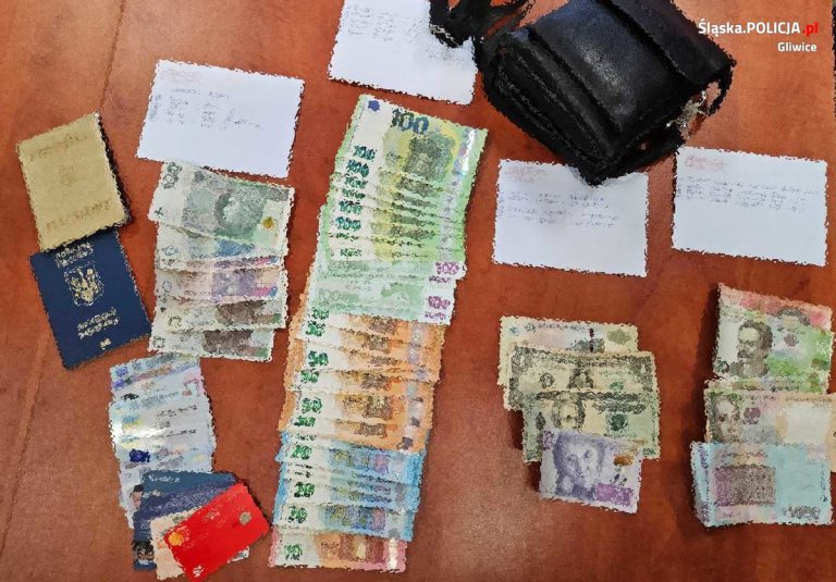 Ukrainiec zgubił torbę z pieniędzmi i szedł autostradą A1