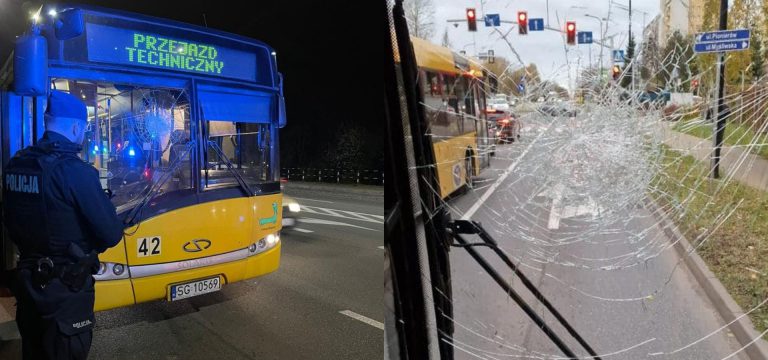 Siekierą groził kierowcy autobusu w Gliwicach. Zbił szybę