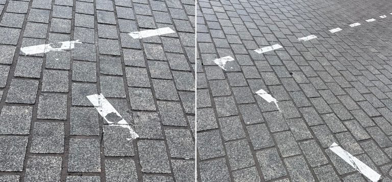 Nowe linie przy dworcu ścierają się już po… tygodniu