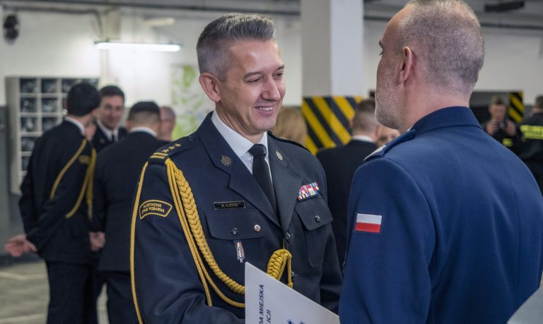 Komendant gliwickiej straży pożarnej awansował