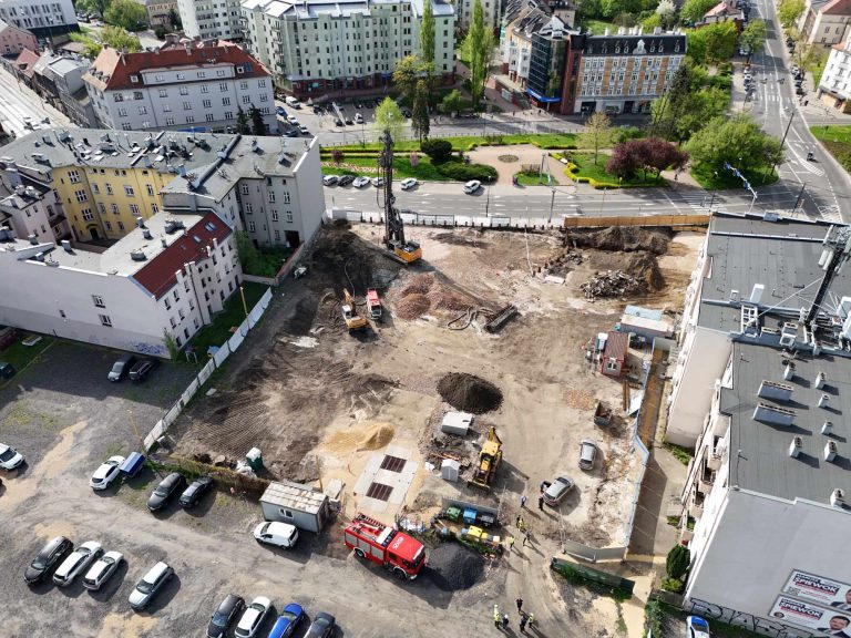 Na budowie w centrum Gliwic znaleziono niewybuch