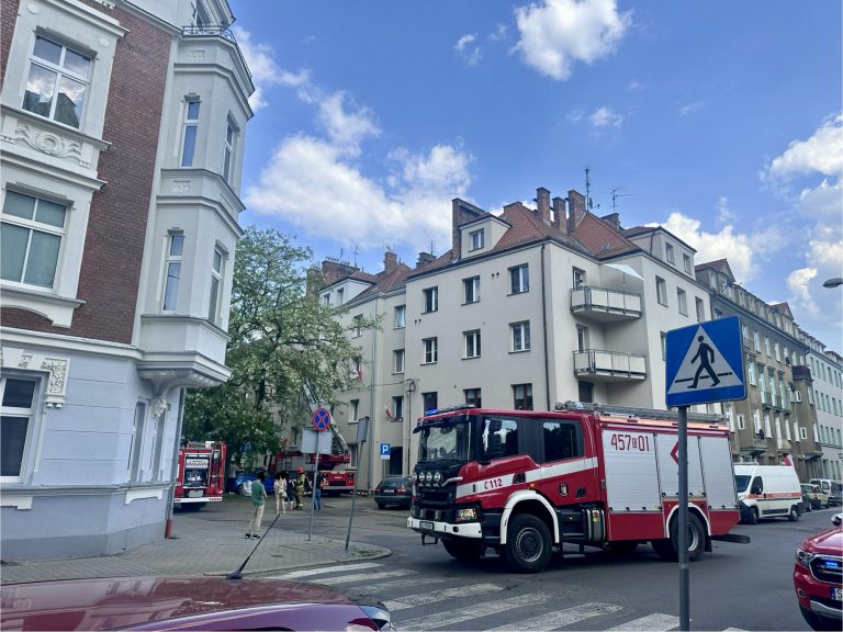 Pożar mieszkania w Gliwicach. Zapaliła się kuchenka