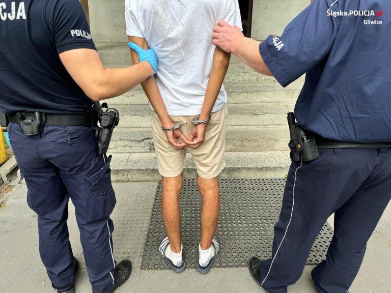 Pościg ulicami Gliwic. Padły strzały. Zatrzymani to Ukraińcy