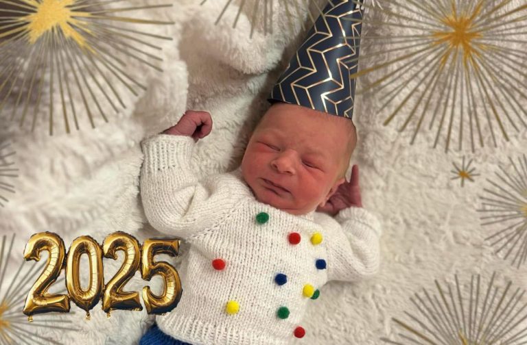 Antoś to pierwszy noworodek urodzony w 2025 r. w Zespole Szpitali Powiatu Gliwickiego