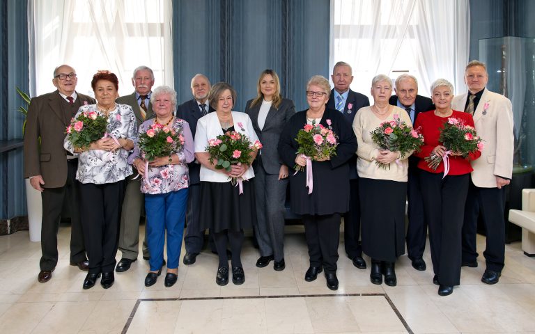 Są razem bardzo długo. Małżeństwa z Gliwic świętują
