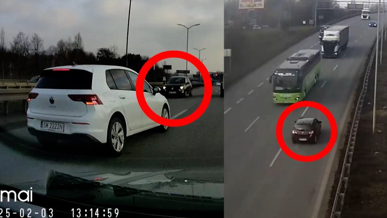 Jechał „pod prąd” DTŚ. Kara to nawet 30 tys. zł (film)