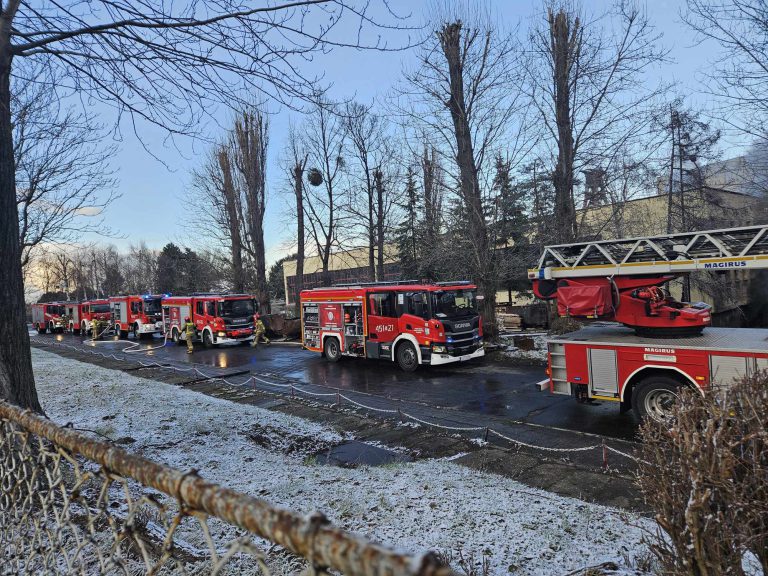 Pożar na terenie KWK Sośnica