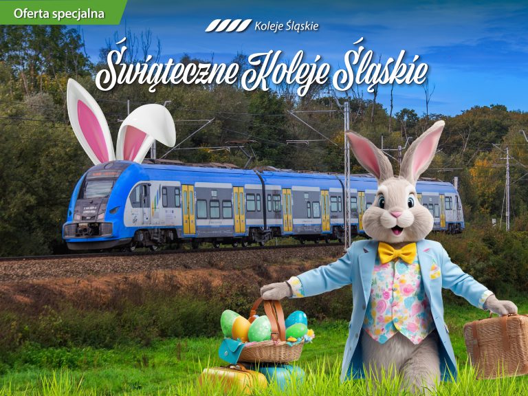 Wielkanoc z Kolejami Śląskimi: podróżuj do woli z rodziną lub znajomymi za 50 zł dziennie, a z Kaeśką jeszcze taniej