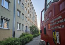 Pożar mieszkania w Gliwicach IMG