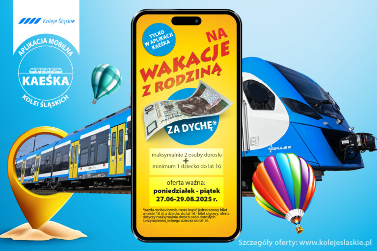 Rodzinne wakacje z Kolejami Śląskimi i biletem za 10 zł