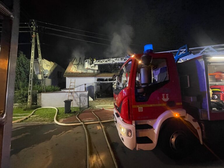 Spłonął budynek gospodarczy, ogień zagrażał domowi jednorodzinnemu