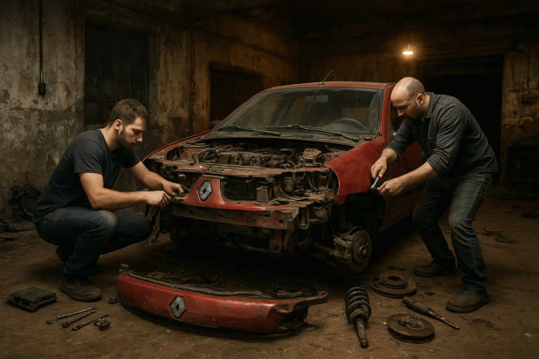 Gliwiczanie rozkręcali samochód skradziony w Bytomiu. Mają dozór