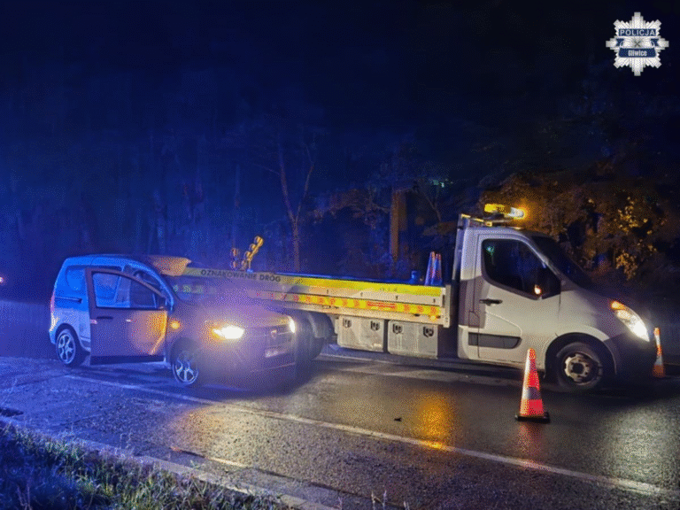 Kolizja na ul. Toszeckiej. Kierowca był nietrzeźwy