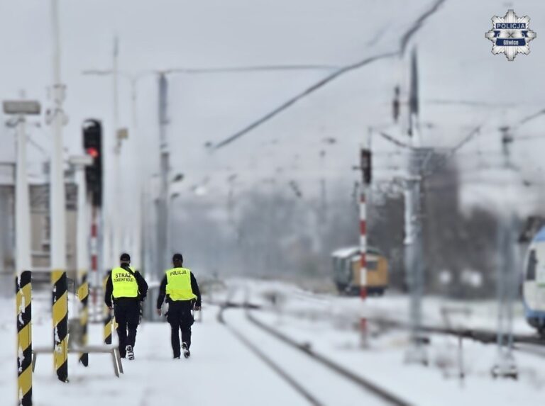 Policja kontroluje tory kolejowe. Również w Gliwicach