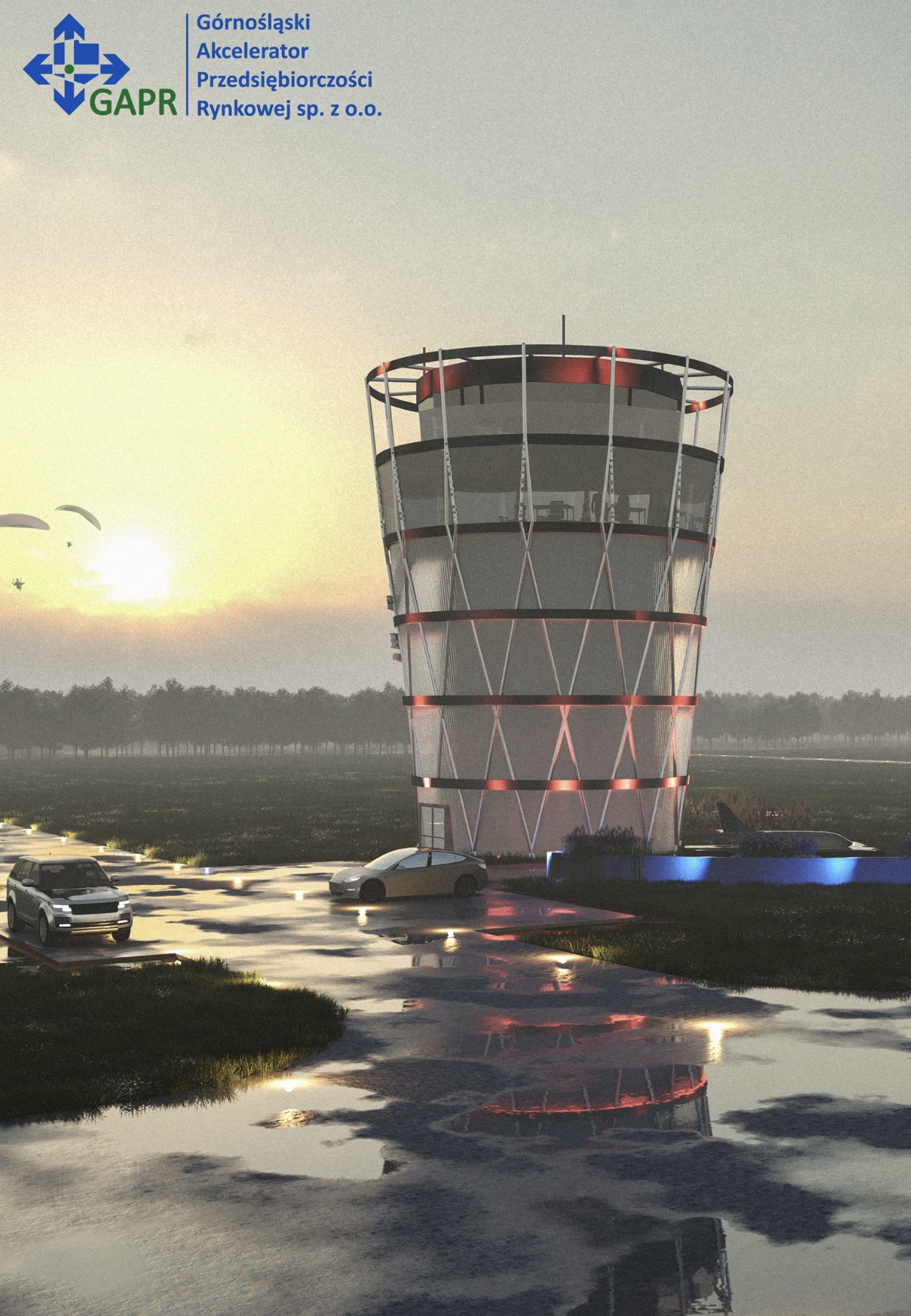 Nowa wieża kontroli lotów na gliwickim lotnisku