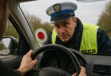 Trzymanie rąk na kierownicy to niejedyny obowiązek podczas kontroli drogowej policja kontrola drogowa obowiązki