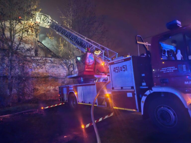 Pożar w Gliwicach. Dwie osoby ewakuowane