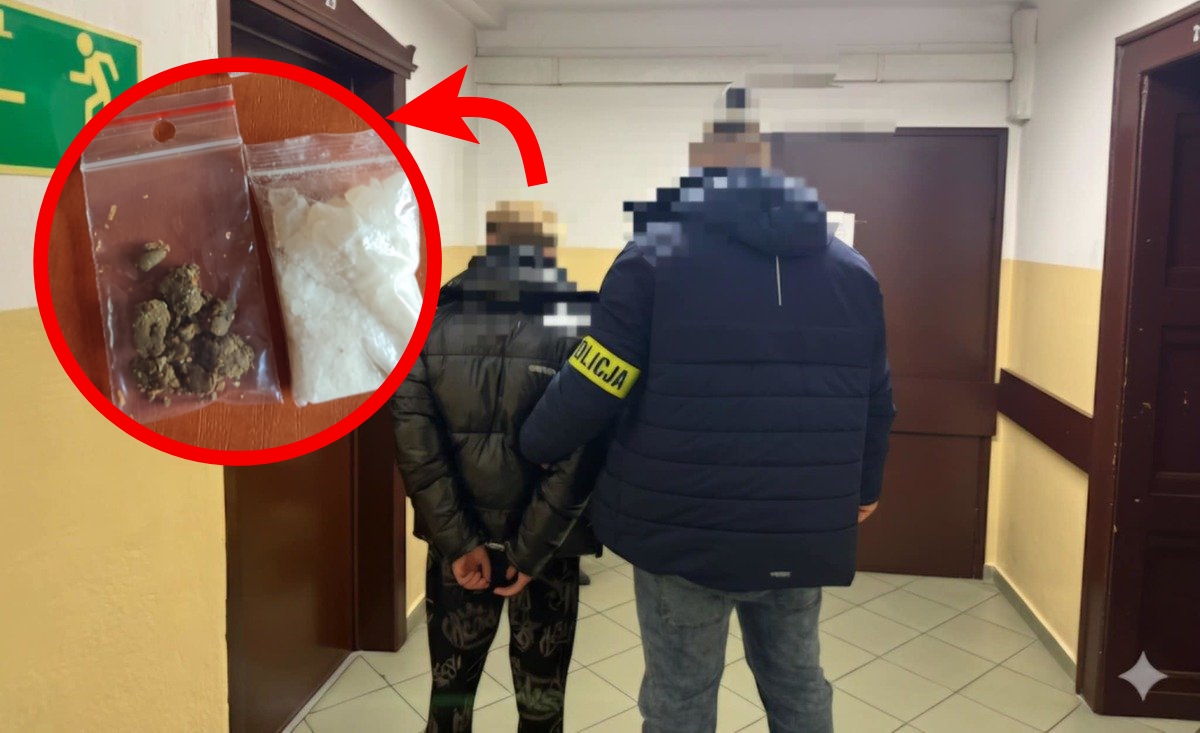 16-latek z narkotykami i środkami psychotropowymi