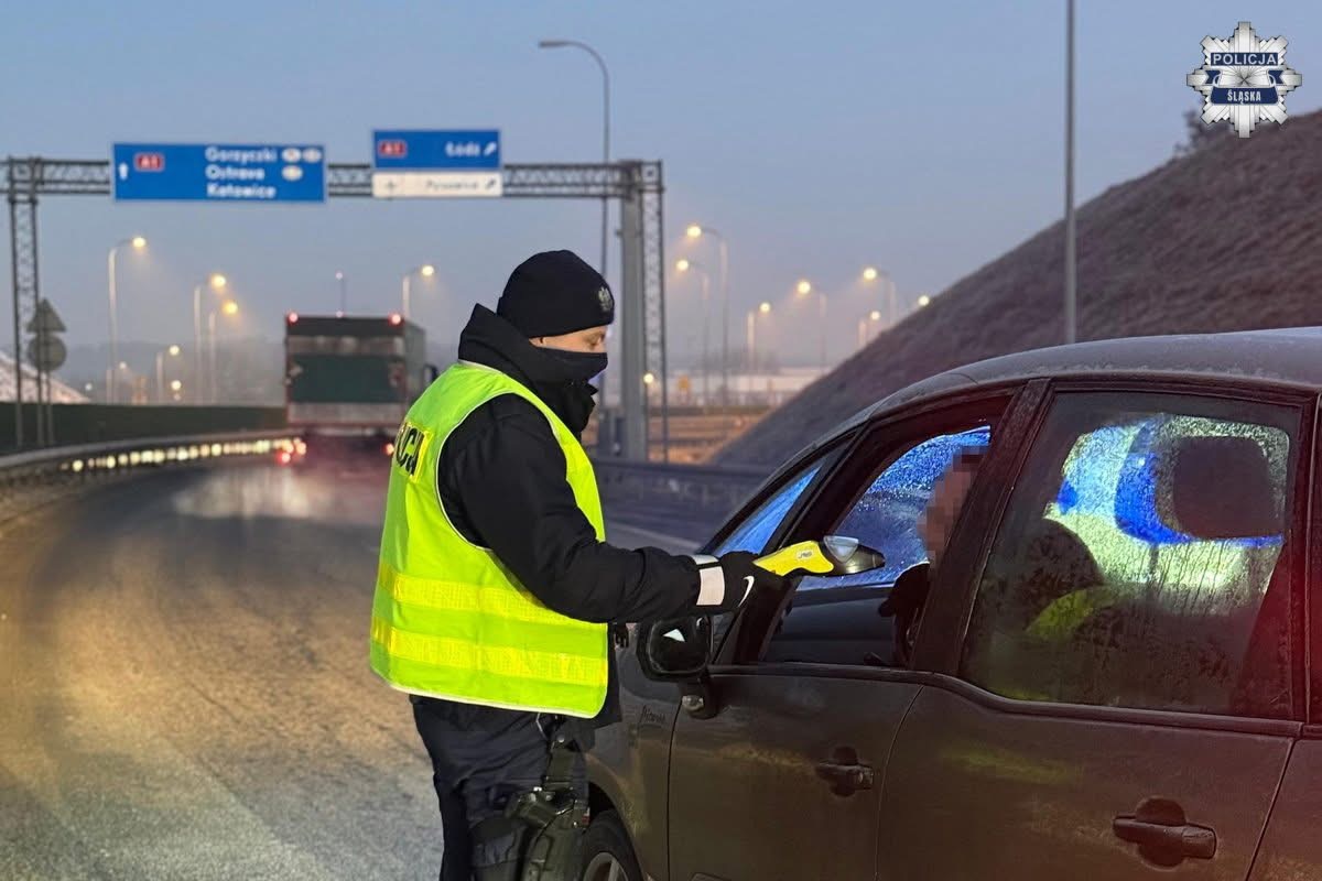 Tego kierowcy się nie spodziewali. Kontrola trzeźwości na autostradzie A1
