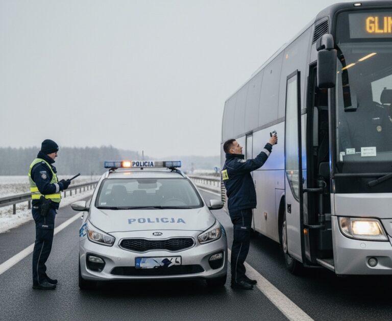 Pijany kierowca autobusu przewoził dzieci
