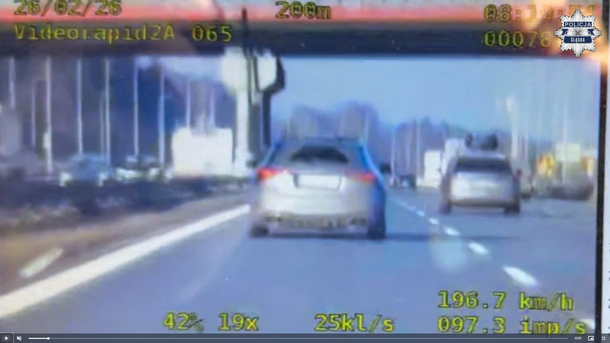 4 tysiące zł mandatu, bo pędził 206 km/h (wideo)