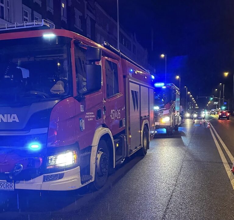 Pożar mieszkania w Gliwicach