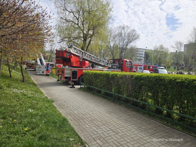 Pożar w Gliwicach. Płonęło mieszkanie na os. Kopernika