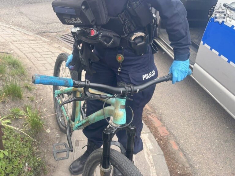 Gliwicka policja kontroluje rowerzystów