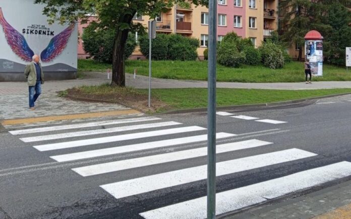Czapli przejscie dla pieszych