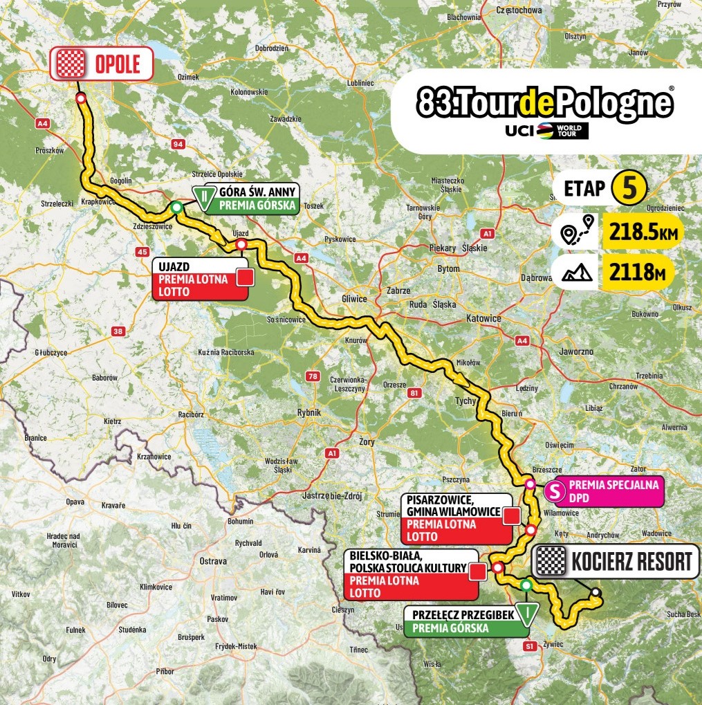 Tour de Pologne – utrudnienia w powiecie gliwickim