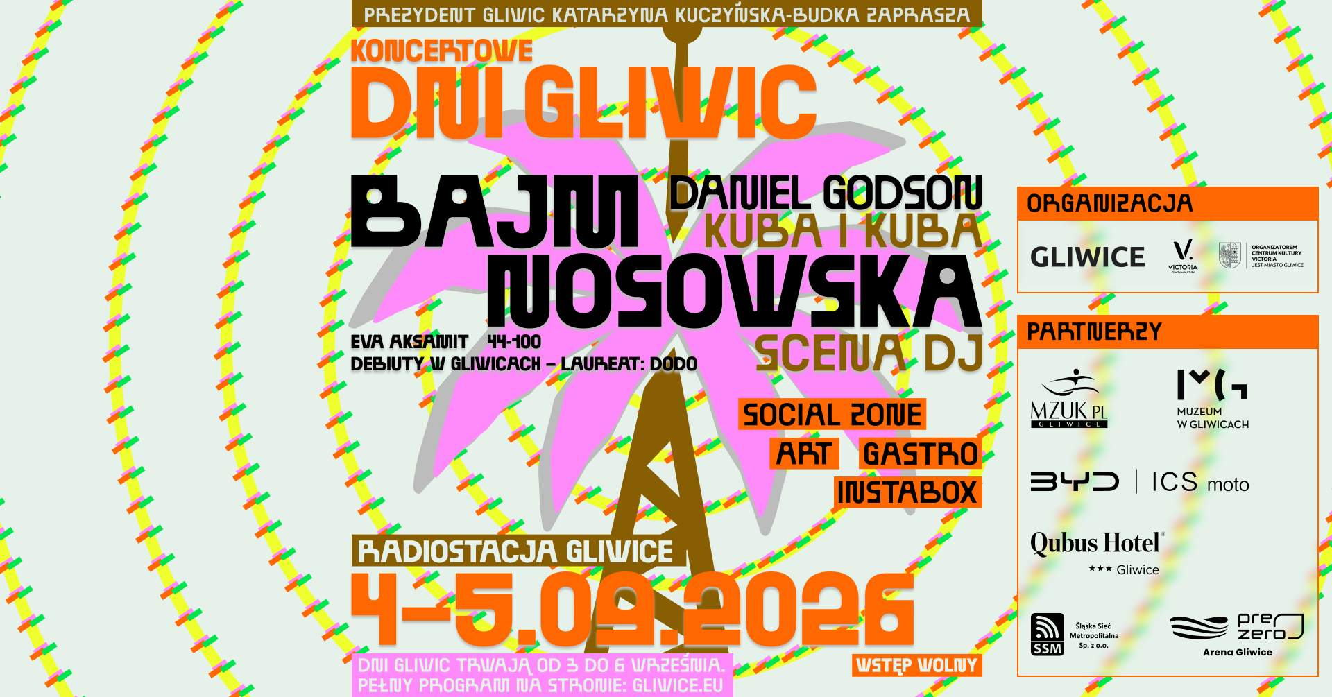 Dni Gliwic 2026! Nosowska i Bajm rozpalą Gliwice