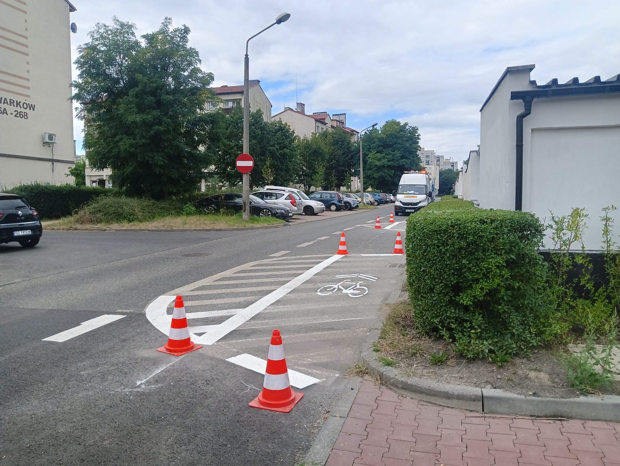 Kontraruch rowerowy na kolejnej ulicy w Gliwicach