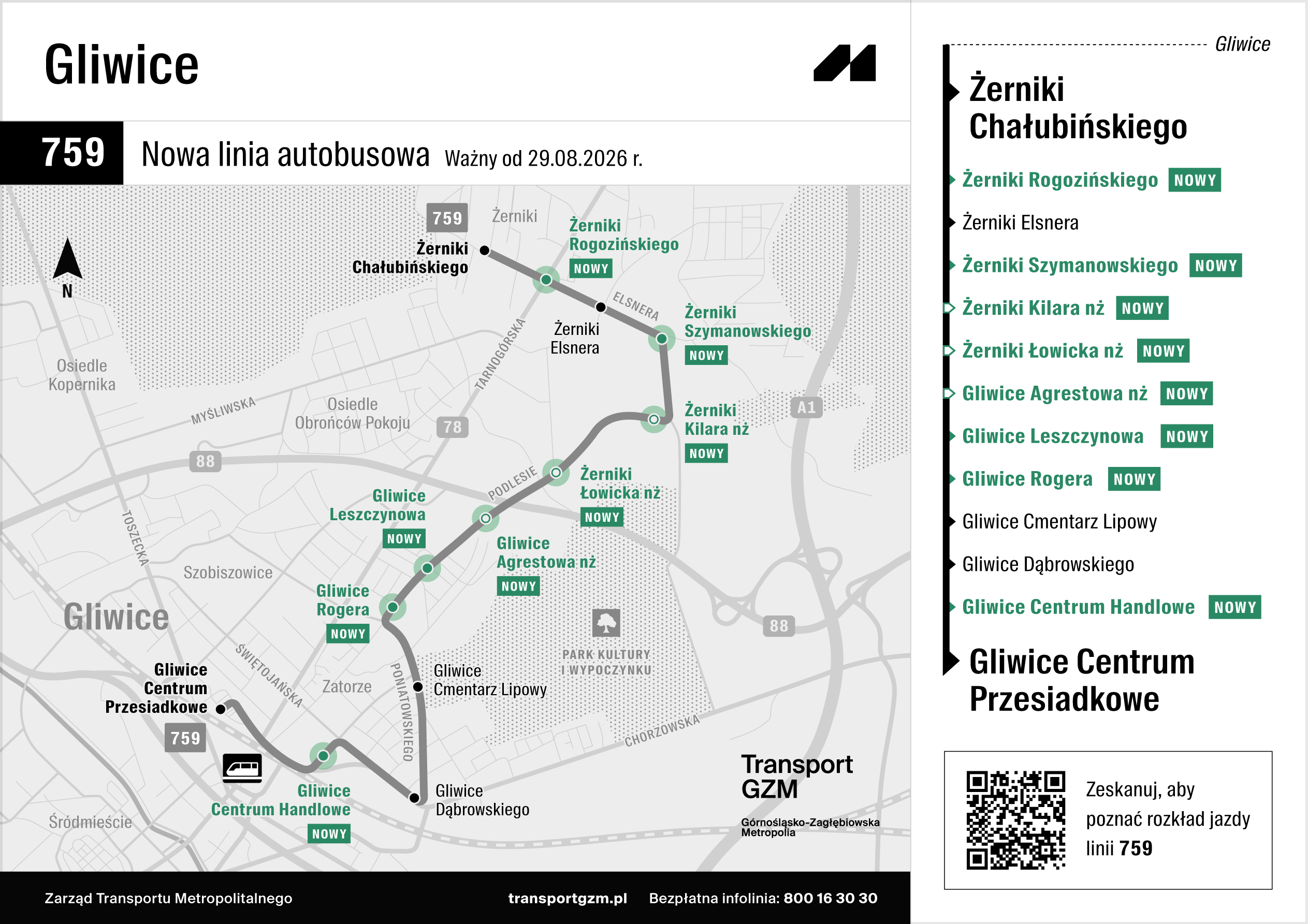 Nowe przystanki i linia autobusowa w Gliwicach