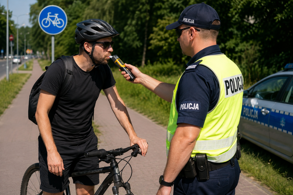 10 rowerzystów w Gliwicach pod wpływem. Akcja policji