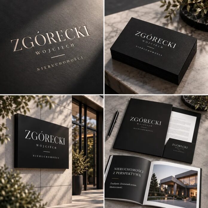 okladka zgorecki Prezentacja logo i materiałów marki Zgórecki Nieruchomości