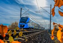 Pasażerowie dybią na rydza fot koleje slaskie jesien